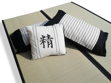 KANJI - Cotton duvet cover with graphic pattern by Vivere Zen - view 3